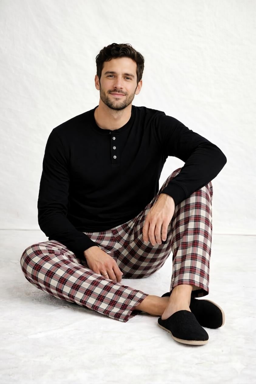 بيجامة رجالي خريفي (قطن100)