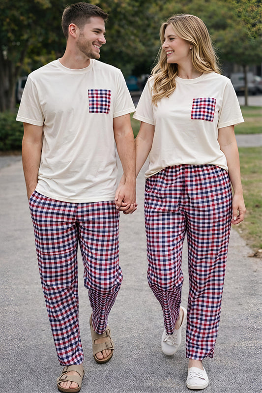 couples طقم بيجامة قطنية كابلز