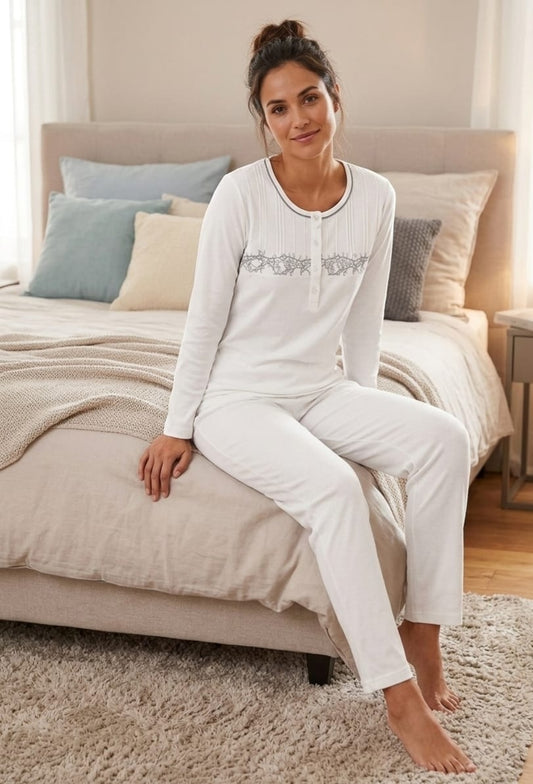 بيجامة بيتي قطن ناعم وأنيق